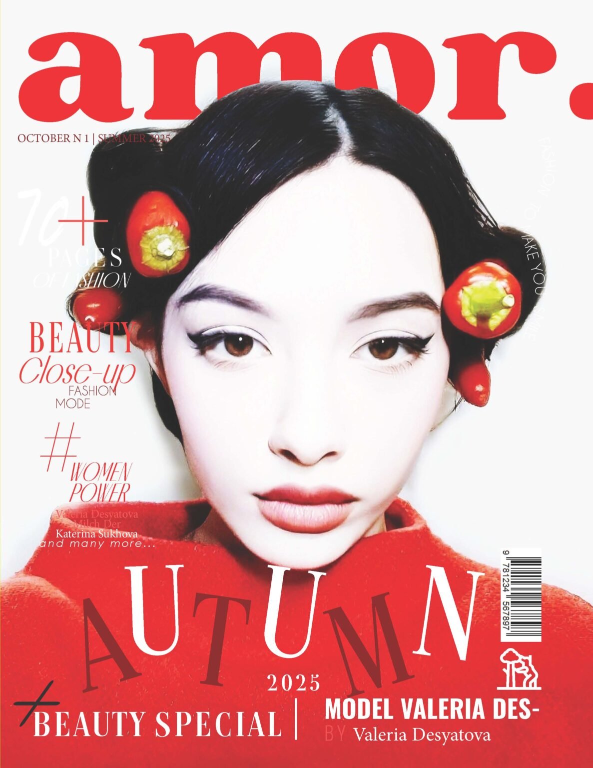 Valeria Desyatova Stars in an Exclusive Amor Magazine Editorial – A Celebration of Natural Beauty and Modern Expression